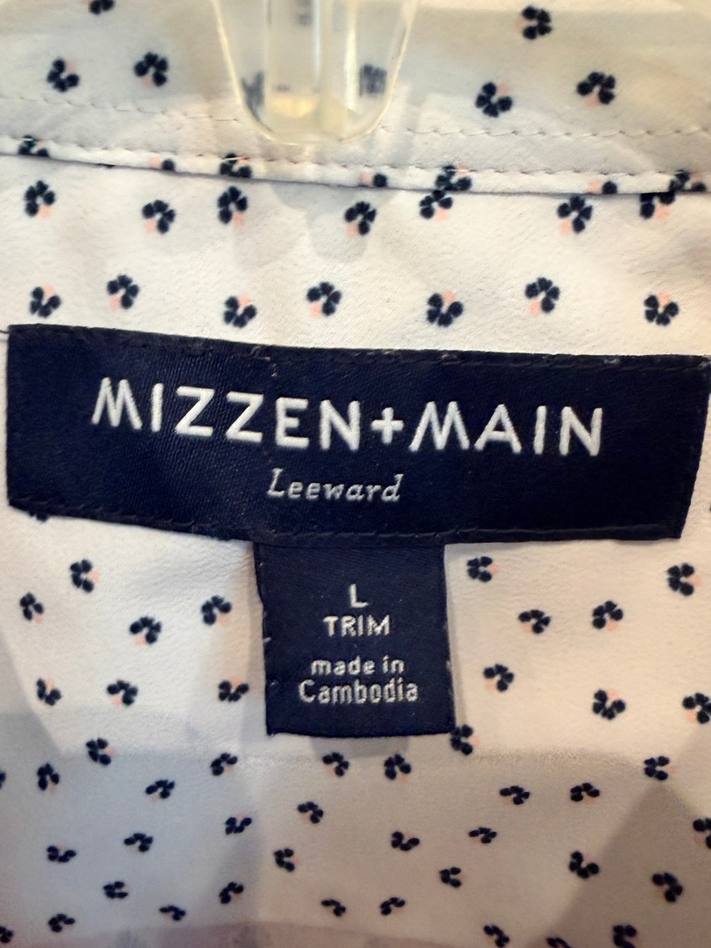 Mizzen+Main Leeward Pink Performance Button Front Shirt Byron Nelson Large - Picture 6 of 7